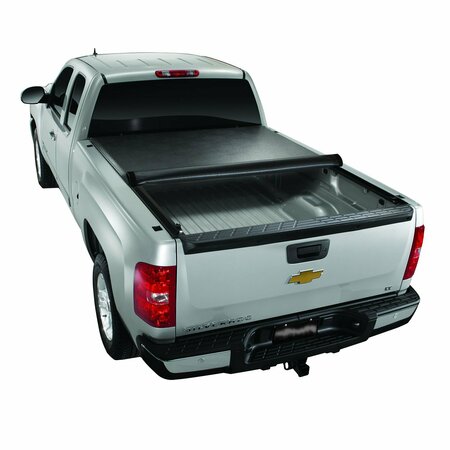 TRAILFX Soft Roll-Up Hook And Loop, Lockable With Tailgate Lock, Black Vinyl With Aluminum Rails TFX1210